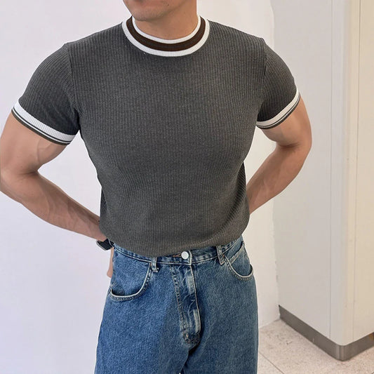 Retro Slim Knit T-shirts