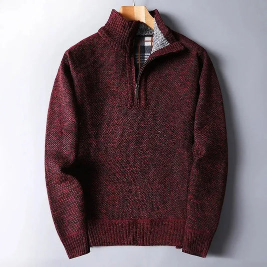 Classic Half Zipper Neck Pullovers