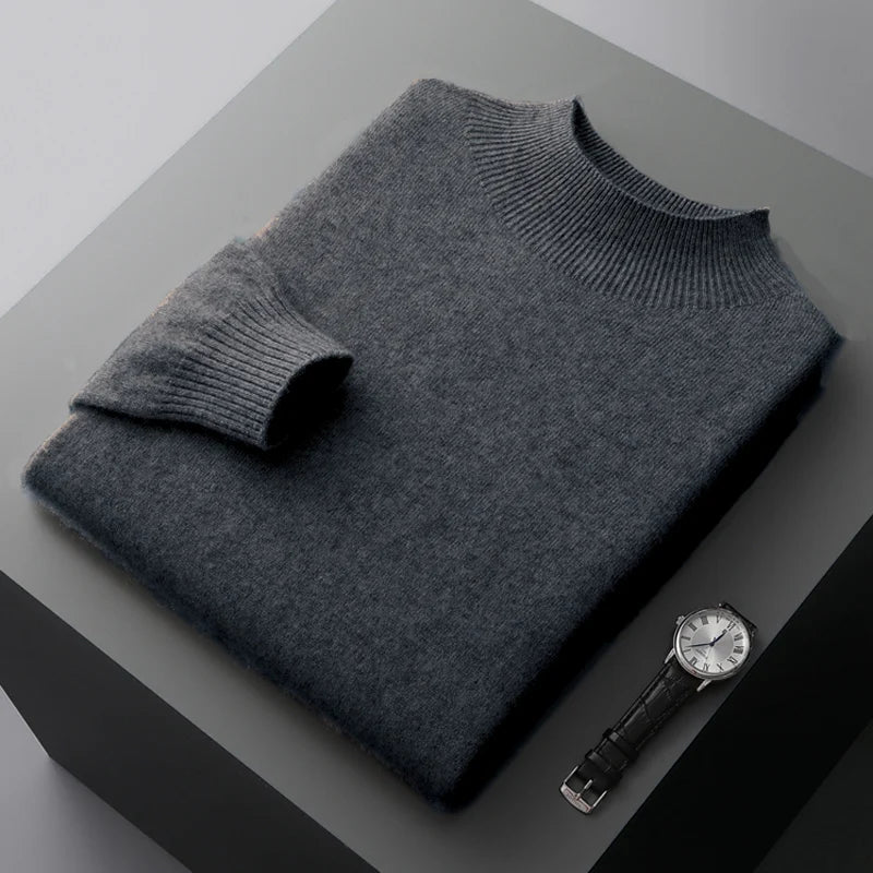 Classic Half-neck Wool Sweater