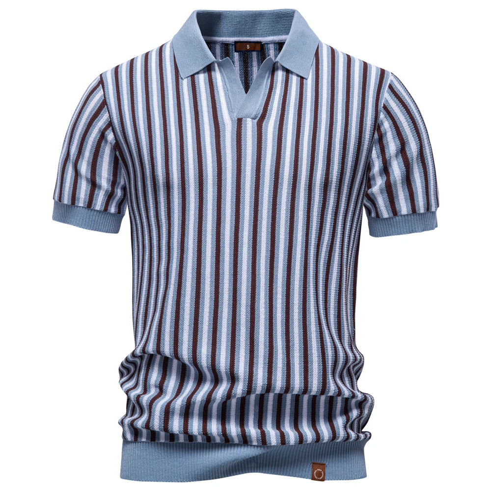 Golf Stripe Polo Shirt