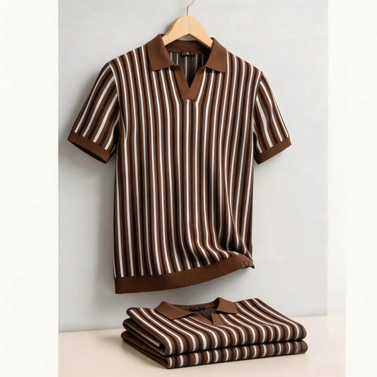 Golf Stripe Polo Shirt