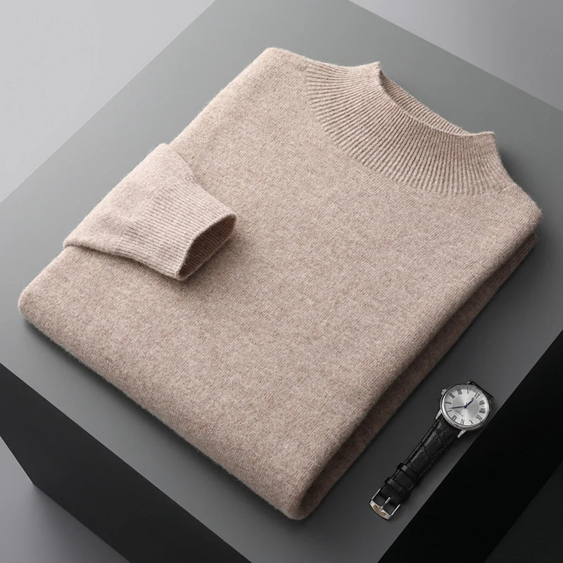 Classic Half-neck Wool Sweater