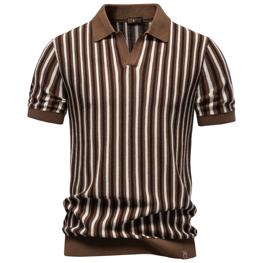 Golf Stripe Polo Shirt